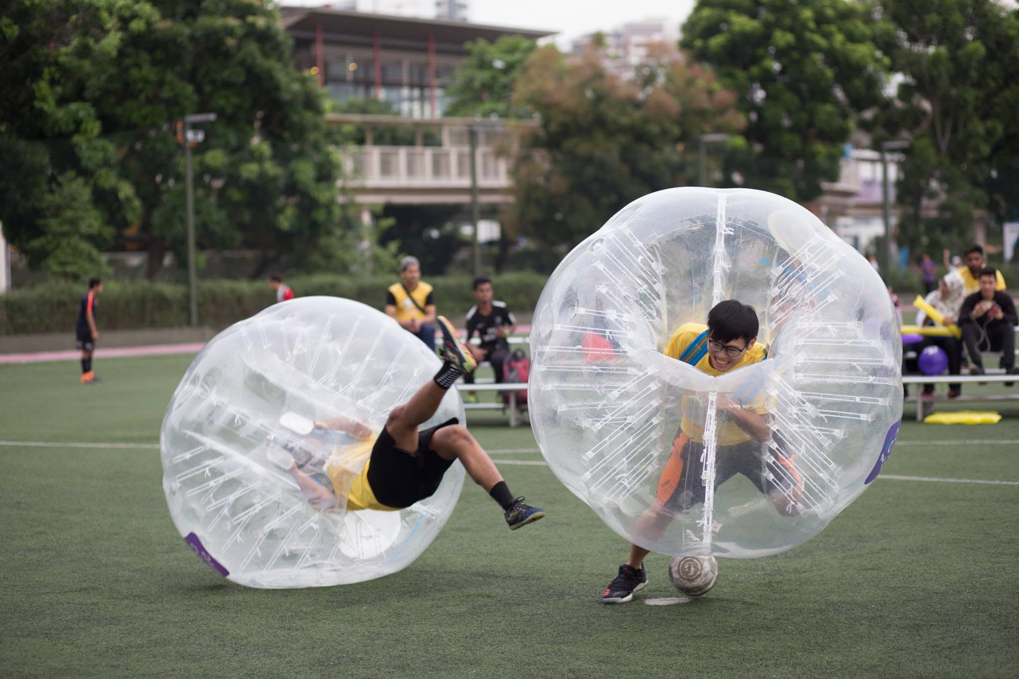 Tealive Bubble Football Tournament Action